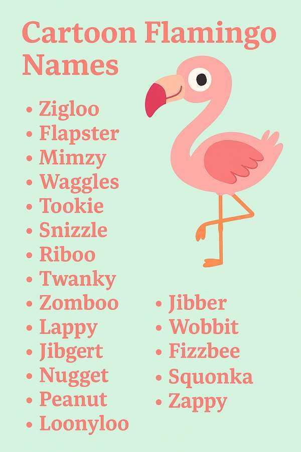 Cartoon Flamingo Names