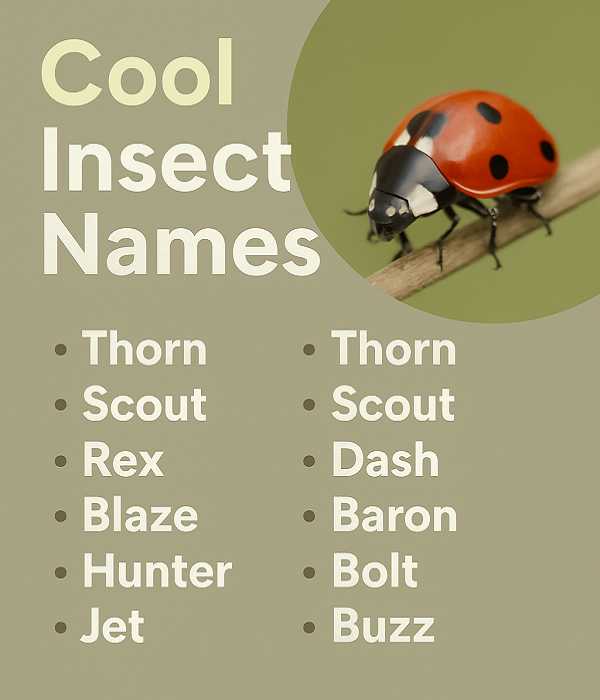 Cool Insect Names