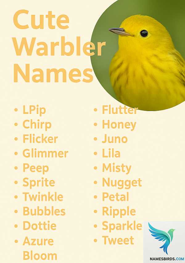 Cute Warbler Names