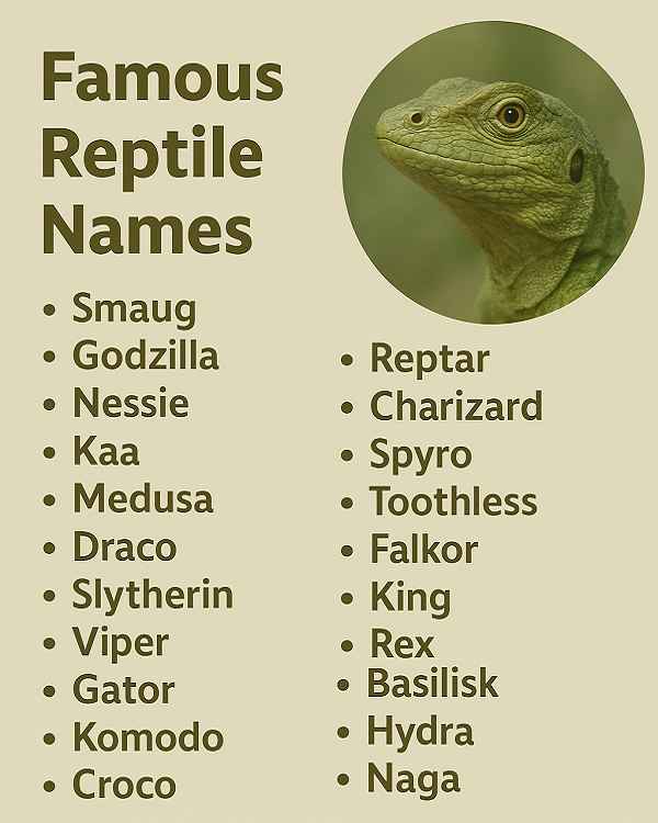 Famous Reptile Names