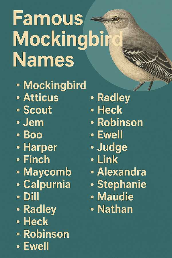 Famous Mockingbird Names