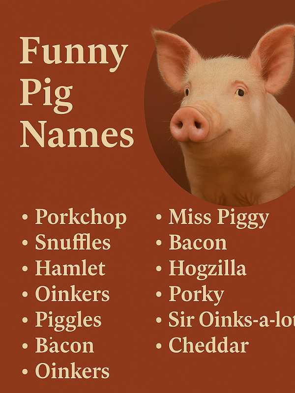 Funny Pig Names
