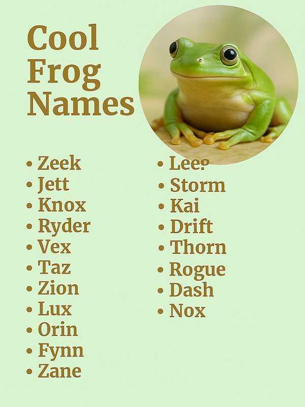 Cool Frog Names