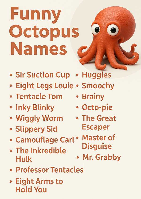 Funny Octopus Names