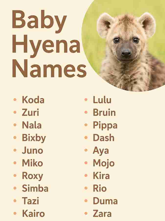 Baby Hyena Names