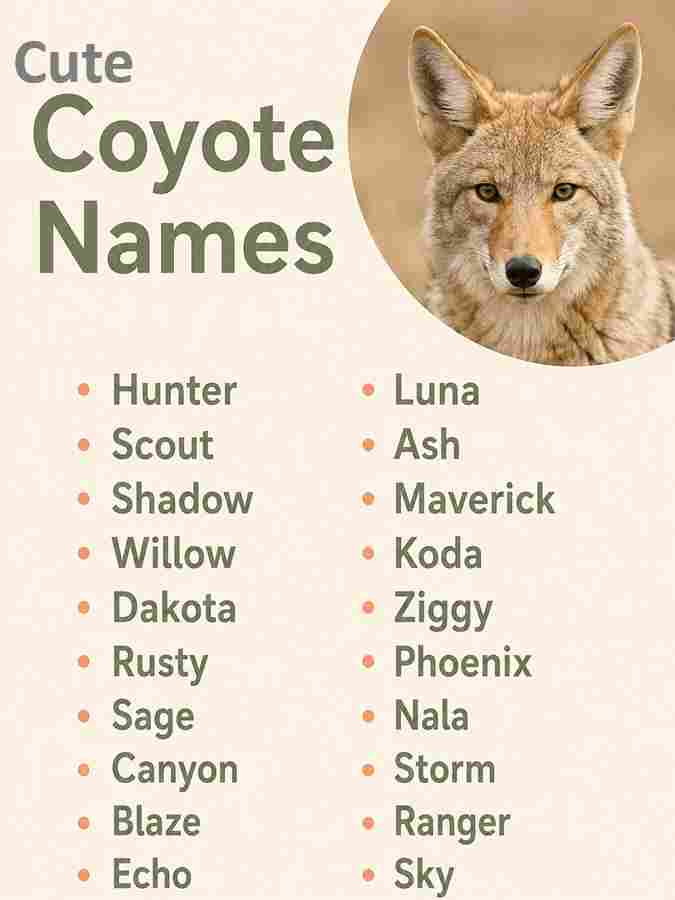 Cute Coyote Names