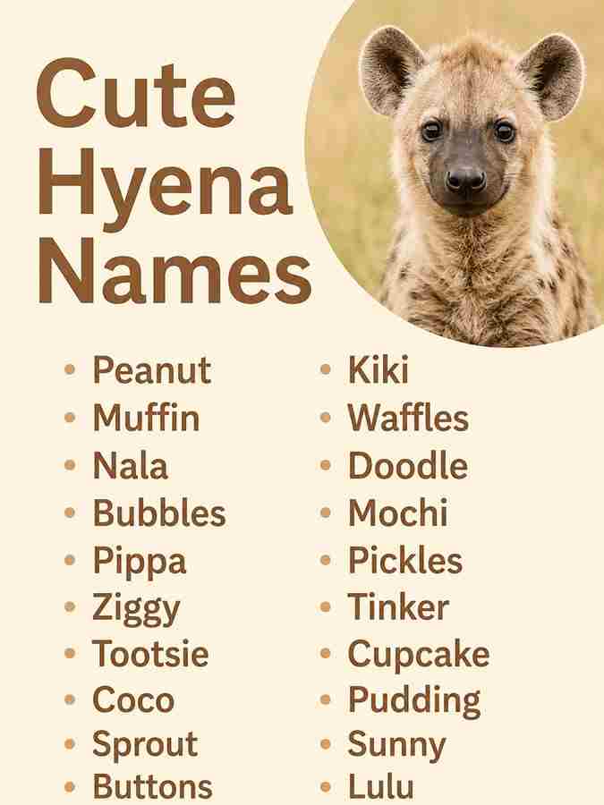 Cute Hyena Names
