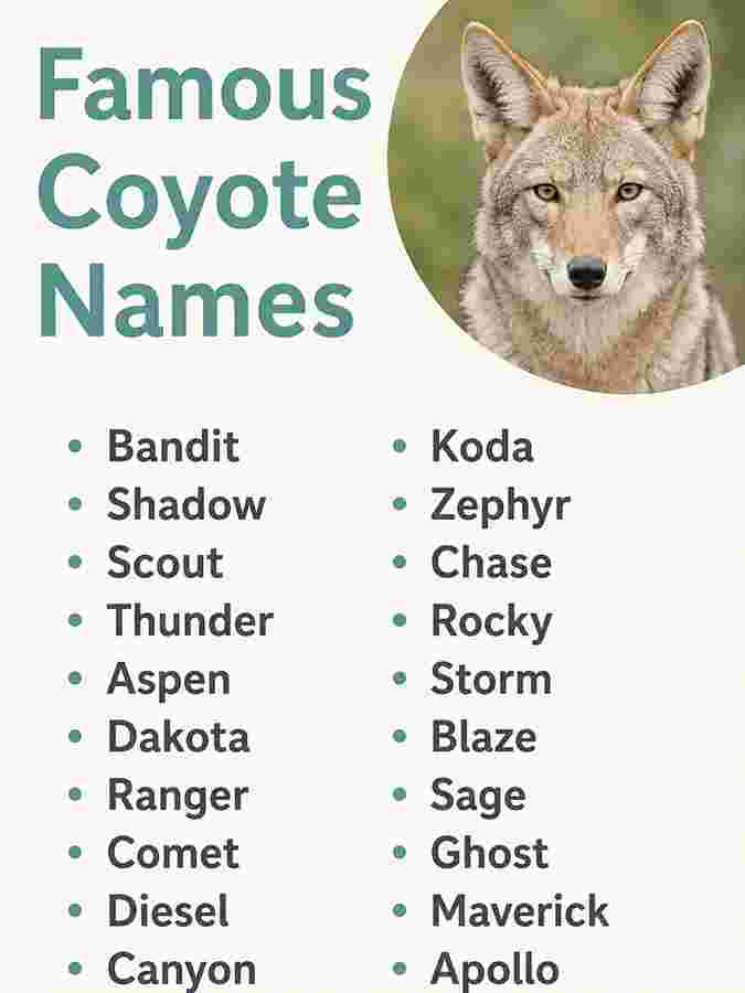 Famous Coyote Names