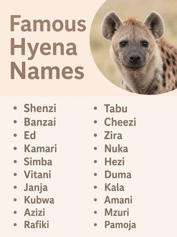 Famous Hyena Names