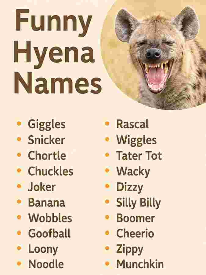 Funny Hyena Names