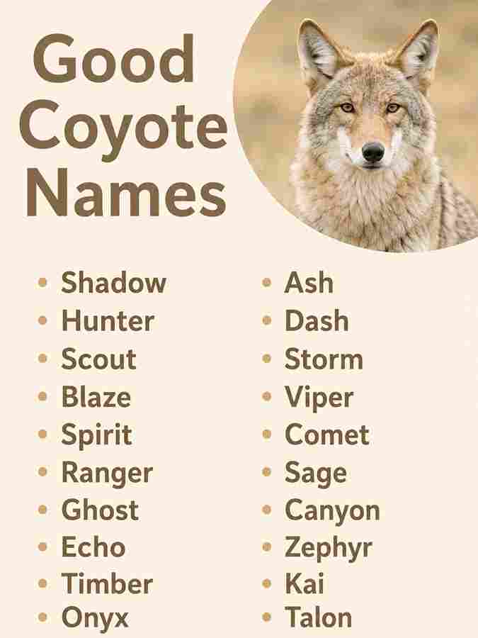 Good Coyote Names