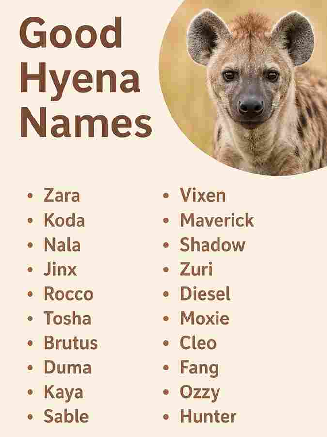 Good Hyena Names