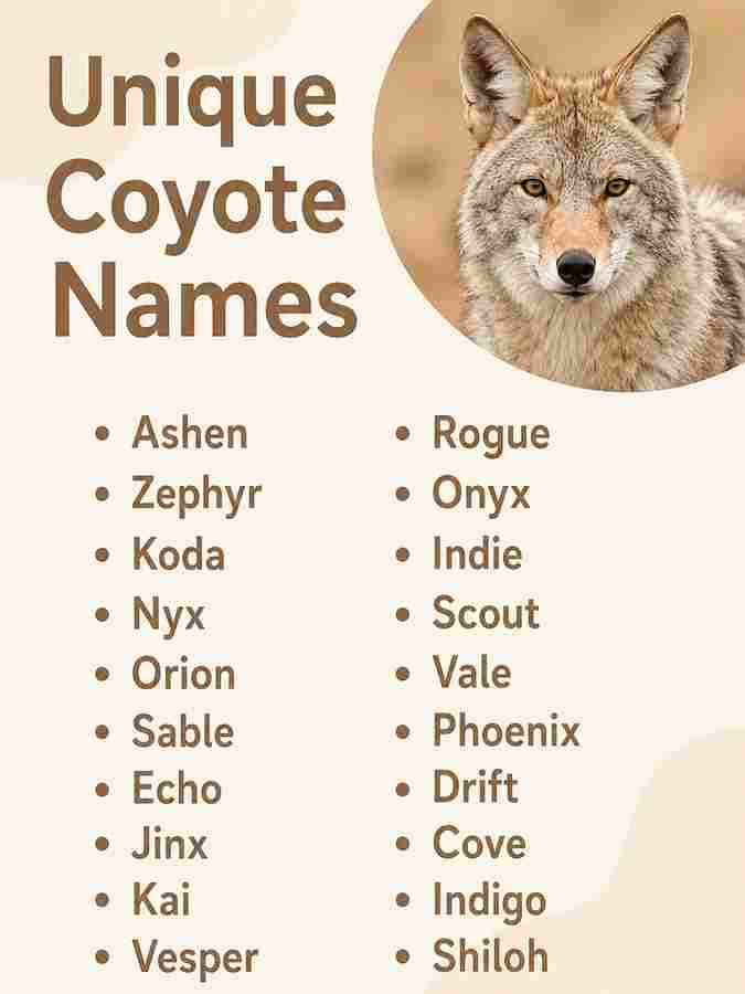 Unique Coyote Names